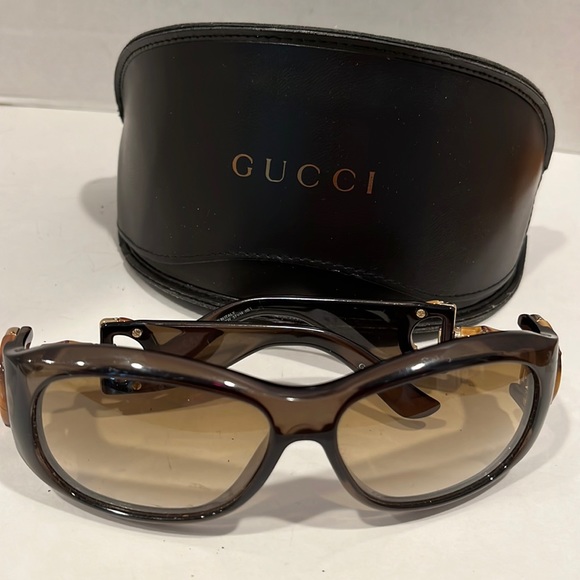 Gucci Bamboo Highly Collectible Vintage New Glasses sturdy Iconic with case